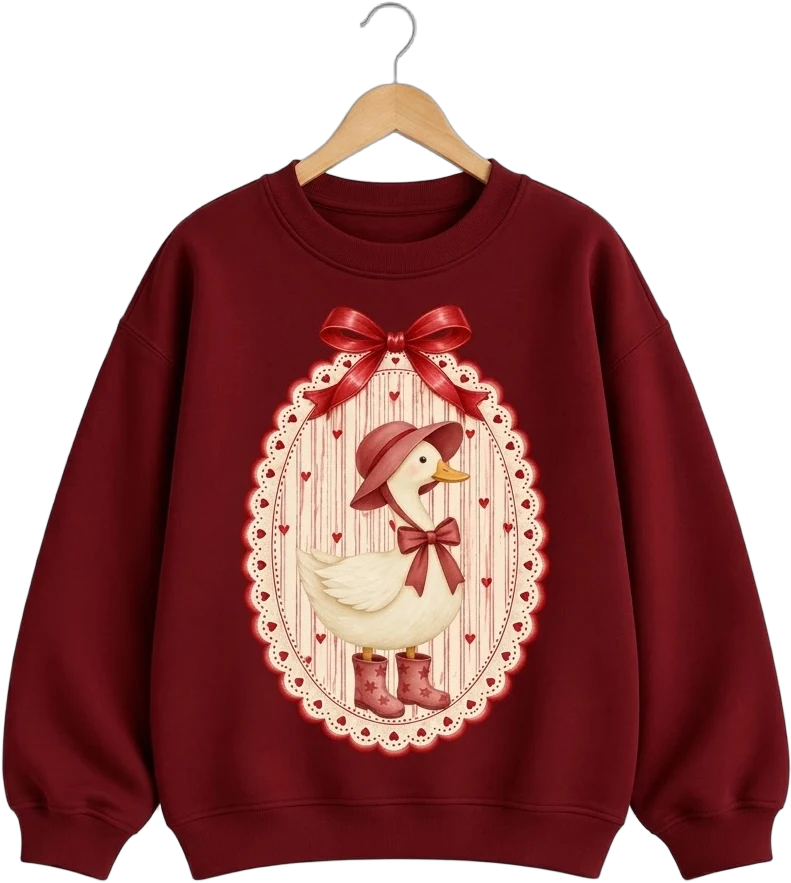 Şapkalı Kaz Sweatshirt