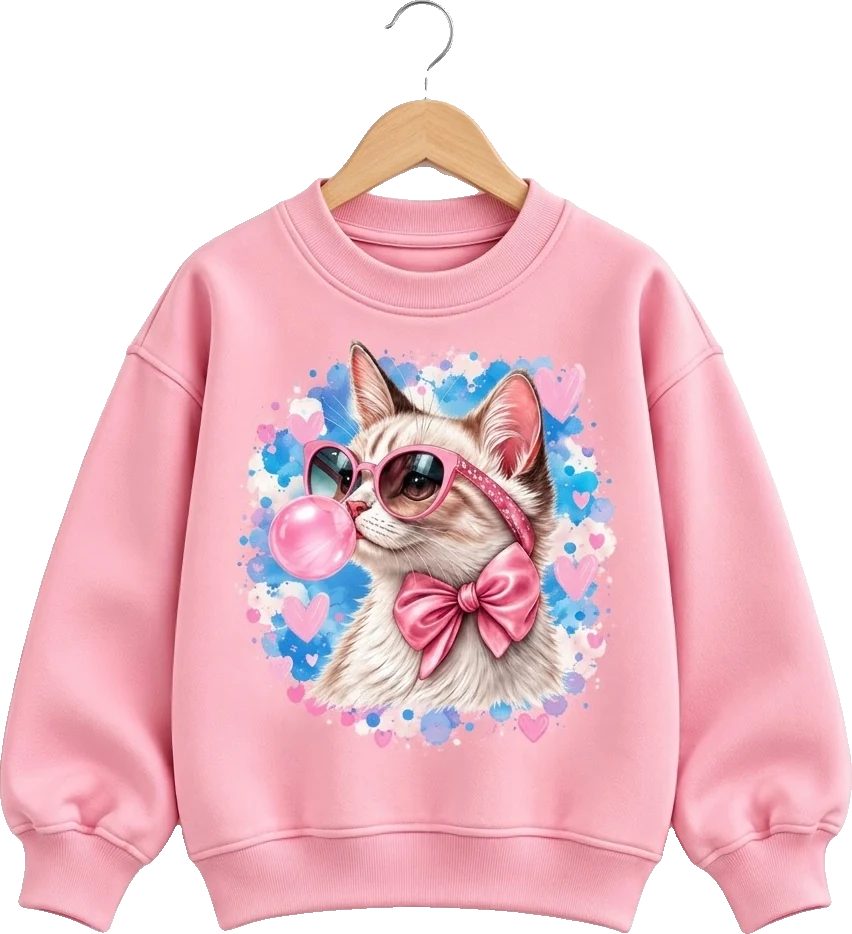 Balonlu Kedi Sweatshirt